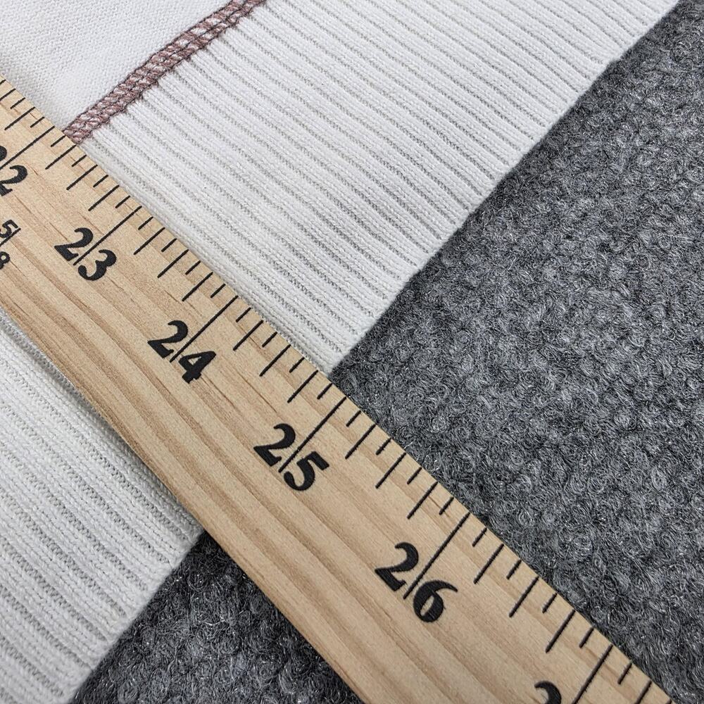 BKE Sweater Mens Large White Brown Argyle 1/4 Zip Mock Neck Cotton Knit Pullover - Picture 6 of 16